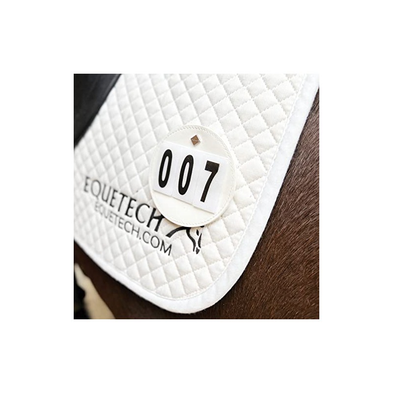 Equetech Luxe Dressage Saddle Cloth Numbers (Pair) 3 colours NEW