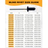 Aluminum Blind Rivets 1/8 x 5/16" - Pack of 100