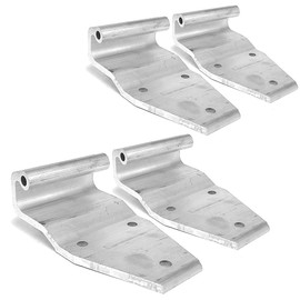 4PCs Aurora Aluminum Metallic Mill Great Dane Style 3-Hole 3-15/16" x 7-3/32" Door Hinge Semi Commercial Truck Trailer