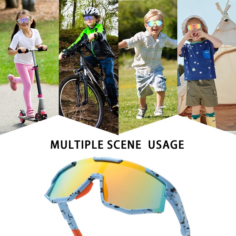 Children's Cycling Glasses Sports Glasses (Blue)