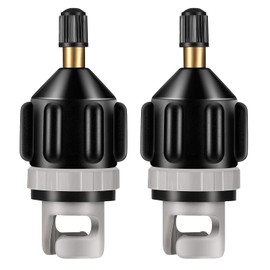 2 Pieces Inflatable Boat SUP Pump Adaptor Air Pump Converter Air Valve Adapter Conventional Air Pump Adapter Pumping Head Connector for Inflatable Kayak Stand Up Paddle Board Inflatable (Black)