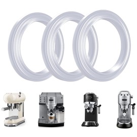 Silicone Gasket Steam Seal Ring Group Head Gasket 3pcs For Delonghi Dedica EC680 EC685 EC695 EC820 EC785 EC885 EC850 EC860 EC9335M EC9355M EC9665M DEDICA EC680/EC685 & Smeg ECF01