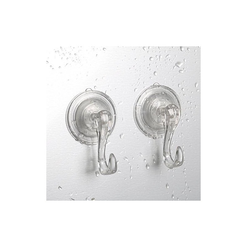 TRIXES 2PC Large Suction Cup with Plastic Hooks - Window