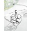 AEONSLOVE Elephant Gifts for Women, Elephant Necklaces Sterling Silver, Elephant