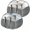 BOSNONA 2 Pack Large Collapsible Laundry Baskets 93L Pop Up