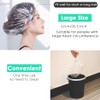 Disposable Shower Caps 100 Pcs Bath Clear Waterproof Plastic Wraps