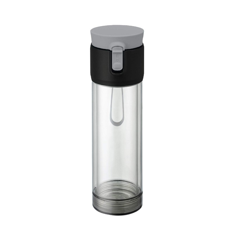 casaWare Trio Tea Clear Travel Tumbler, 12-Ounce, Double Wall, Tritan