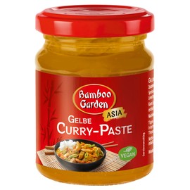Bamboo Garden - Gelbe Currypaste , Aus natürlichen Zutaten , Optimal für thailändische Curry-Gerichte , 1 x 125 g