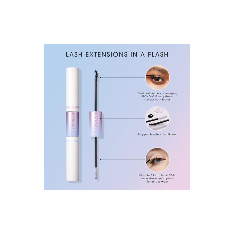Kiss Falscara Bond & Seal Eyelash, Transparent