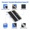 Rocspire 4FT Portable Wheelchair Ramp - 800lbs Foldable Aluminum Ramp