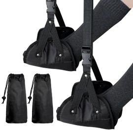 Airplane Foot Hammock,Foot Hammock for Plane Travel,Airplane Foot Hammock Adjustable Foot Rest Hammock,for Plane Travel 、air Travel, Desk & Car Essentials Foot Hammock (2pack)