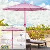 Sunnyglade 9FT Outdoor Patio Umbrella, Market Table Umbrella with 8