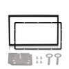 Universal Double DIN Installation Slot Metal Car Stereo Radio Mounting