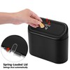 Ginsco 2 Pack Mini Car Trash Can with Lid, Small
