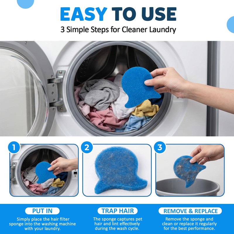 50 Pcs Laundry Pet Hair Remover Bulk Reusable Dog Cat