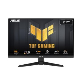 ASUS TUF Gaming 27” 1080P Monitor (VG279QE5A) – Full HD, Overclock to 144Hz, 1ms, IPS, Extreme Low Motion Blur Sync, Stereo Speaker, Variable Overdrive, DisplayWidget Center, 3 yr Warranty