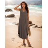 Pylnily Women's Summer Dresses Casual Sleeveless Maxi Dresses V Neck