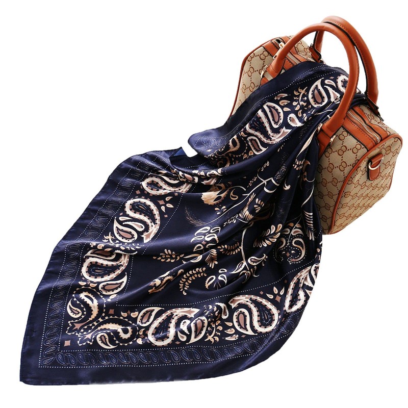 vimate Headscarf for Women - 35 Inch Square Silk Feel