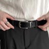 Men's Marathon Running Belt - Button TPU Rubber Belt for Business & Leisure, High-Quality 110cm+ Length 3.3cm / Classic Black Style 10ea