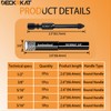 DECKRKAT 7-Piece Dry Diamond Drill Bits & Carbide Tile Drill