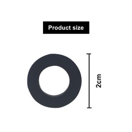 15pcs Black Shower Hose Washer Rubber Seals,Shower Hose Washer Tap Sealing Rings,1/2 Inch Hose Washer Seals,Shower Hose Connector Washers,for Shower Head and Hose Connecting Fitting