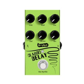 M-VAVE CLASSIC DELAY Analog Delay Pedal - Vintage Style, 600ms Warm Analog Delay, Dual Power (9V/USB), TRUE BYPASS for Guitar/Keyboard