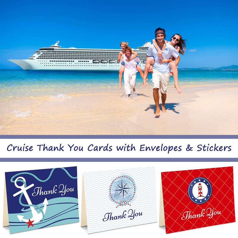 Hotop Sets Cruise Staff Thank You Cards Cruise Nautical Thank