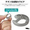 Keychain, Carabiner, Titanium Alloy, Keyring, Small, Lightweight, Portable, Compact, Outdoor,