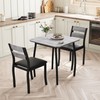 Small Dining Table Set for 2,3-Piece Kitchen Table Set with