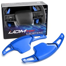 iJDMTOY Ralliart Style Blue Lightweight Aluminum Large Paddle Extensions Compatible with 2022-up Mitsubishi Outlander
