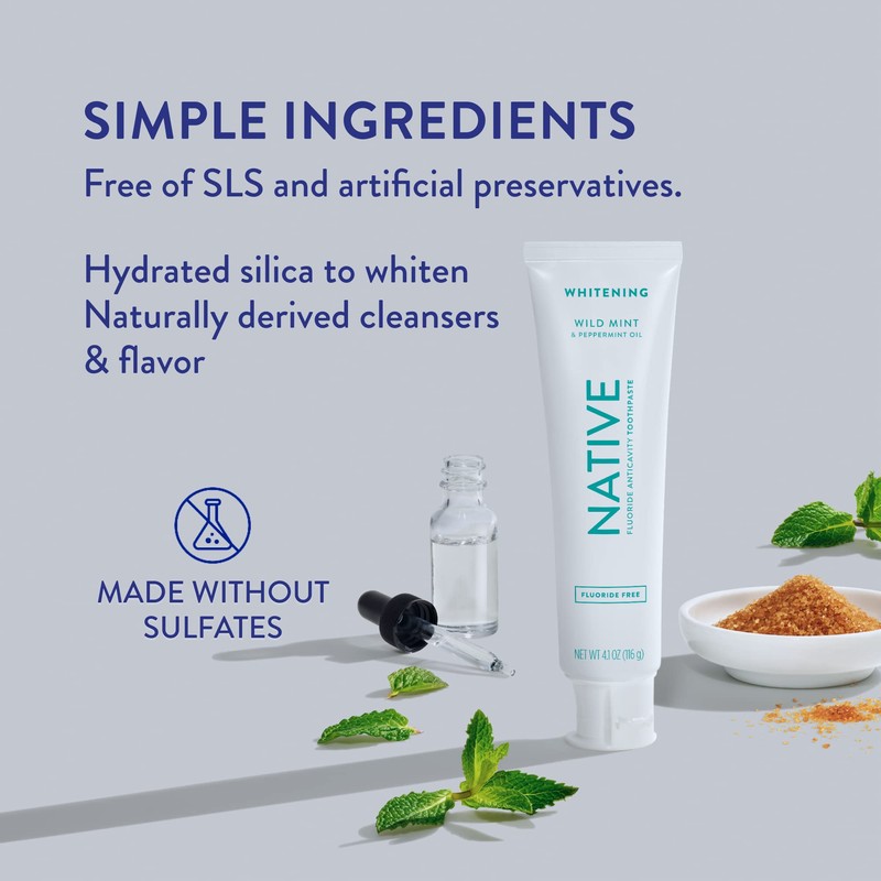 Native Toothpaste Made from Naturally-Derived Cleaners and Simple Ingredients That
