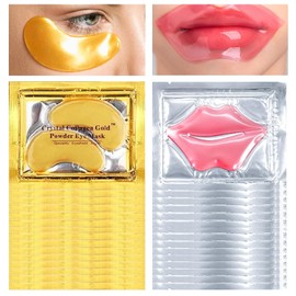 10pcs Parches Ojos Bolsas y Ojeras10pcs Parche Labial, Eye Patches Eye Mask, Máscaras Gel para Ojos, Hidratación Ojeras, Colágeno Lip Mask, Máscara...