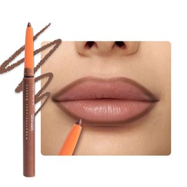JUAAZIN Retractable Matte Lip Liner Pencil, SaddleBrown Plump Lip Liners Long-Lasting Creamy Formula for Shaping & Sculpting lip filler pen, Subtle Touch Velvet Pigmented Crayon Lip Liner 10#