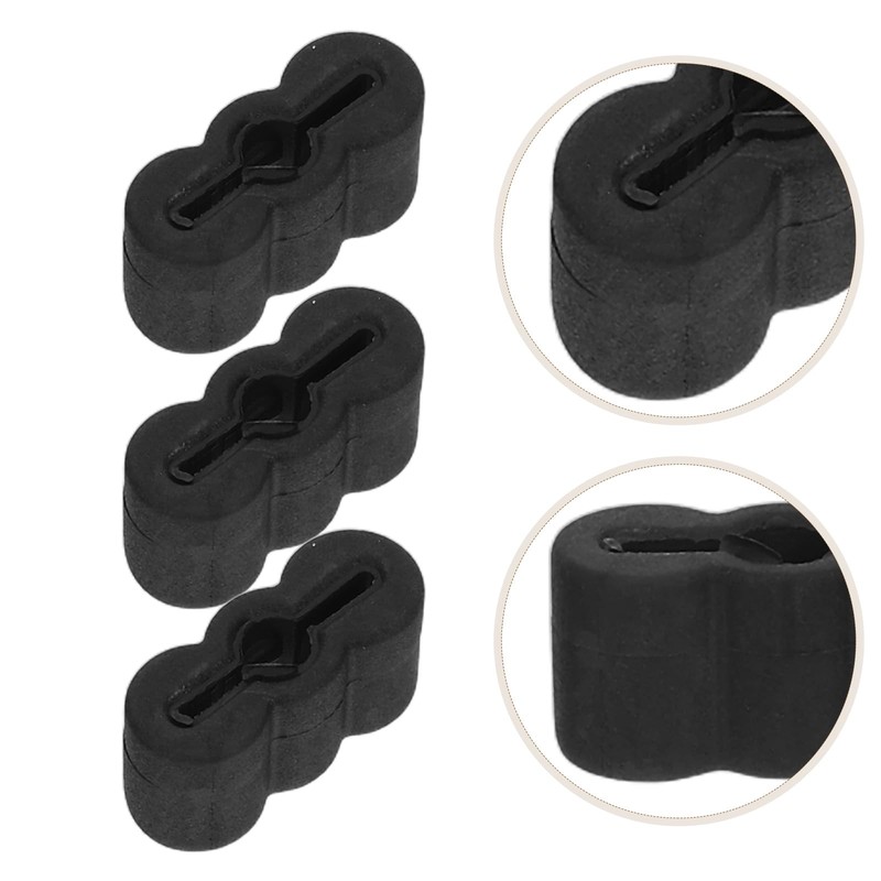 Abaodam 20pcs Drawer Slide Stop Stoppers Rubber End Clips for