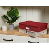 Covermates Keepsakes Flatware Storage Box - Stackable - Reinforced Handles