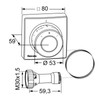 TA Heimeier Thermostat-Kopf Ferneinsteller Kapillarrohr 5 m, 2805-00.500