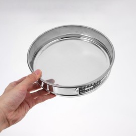 OUNONA Laboratory Sieve Made of Stainless Steel Laboratory Sieve 100 Mesh Test Sieve Laboratory Test Sieve Mesh Sieve Pan Floor Sieve Stone Dirt Sieve for Flour Sieving Industrial Research Tests