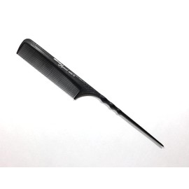 Hercules Sägemann HS C16 Carbon 16 Professional Ergo Comb Charcoal (Antistatic) Carbon Comb with Even Tooth 9 Inch Handle Comb (16a)