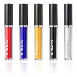 O Diy Liquid Lipstick Set 5pcs Black White Blue Yellow 0012