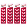 Toshiba LR44 AG13 Alkaline 1.5 Volt Batteries, 40 Cells