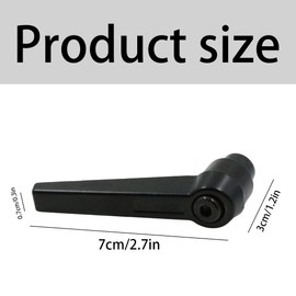 mimzemamz Adjustable Clamping Lever Handle Stainless Steel M8-4 Pieces Female Thread Tension Lever Black Machine Handles Metal Male Thread Machine Buttons Attachment Adjustable for Welding Machines