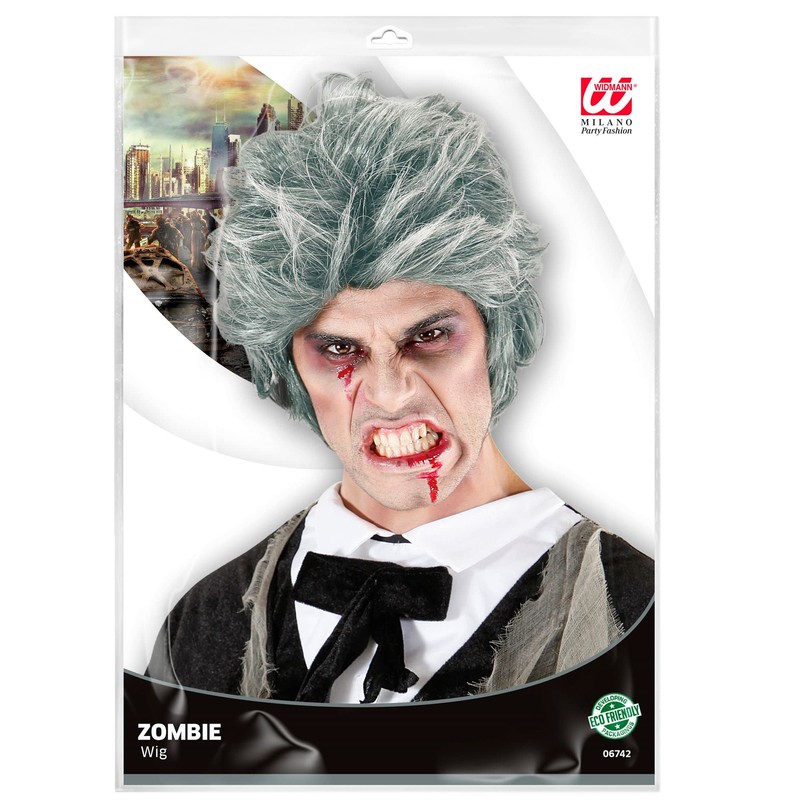 WIDMANN 06742; Grey Zombie Wig