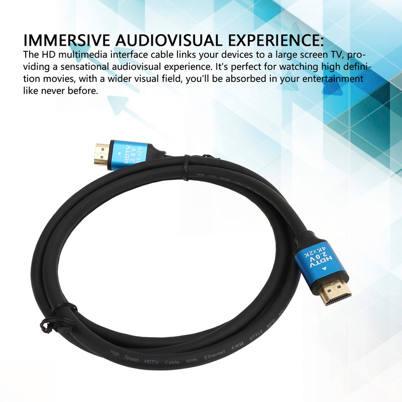 HD Multimedia Interface Cable 4K PVC Aluminum Alloy High Definition