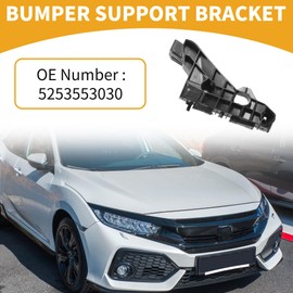 Partuto Bumper Support Bracket No.5253553030 - Right Passenger Side Bumper Bracket - for Lexus IS350 2014-2016 ABS Plastic Black - 1 Pc
