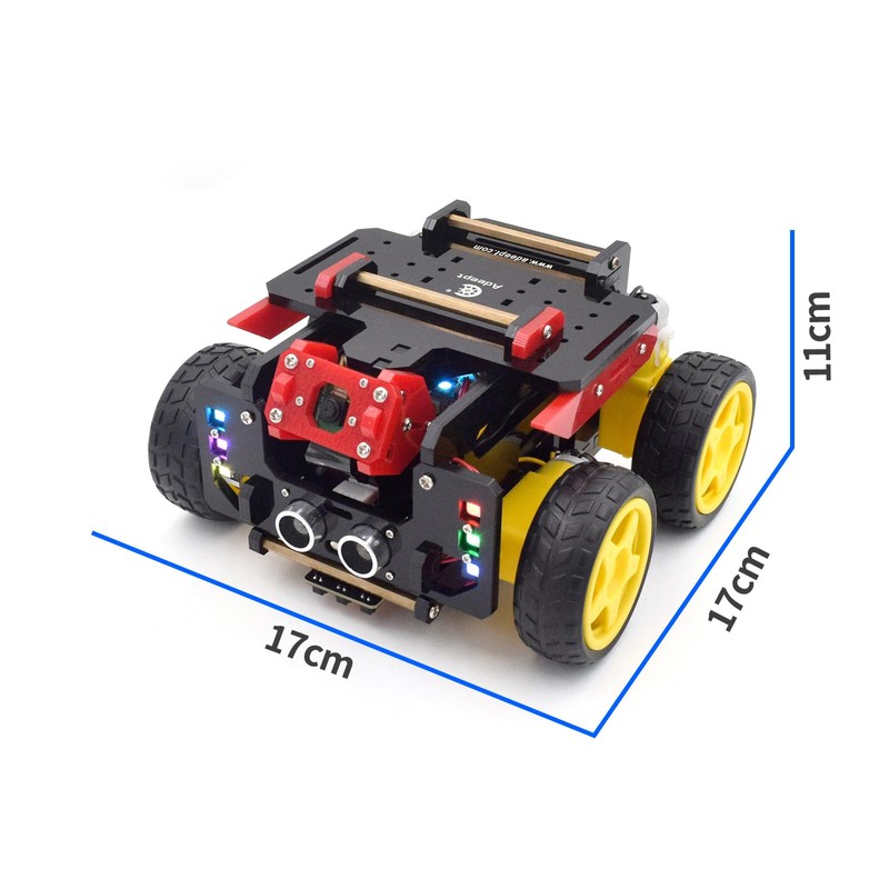 Adeept AWR 4WD Smart Robot Car Kit for Raspberry Pi