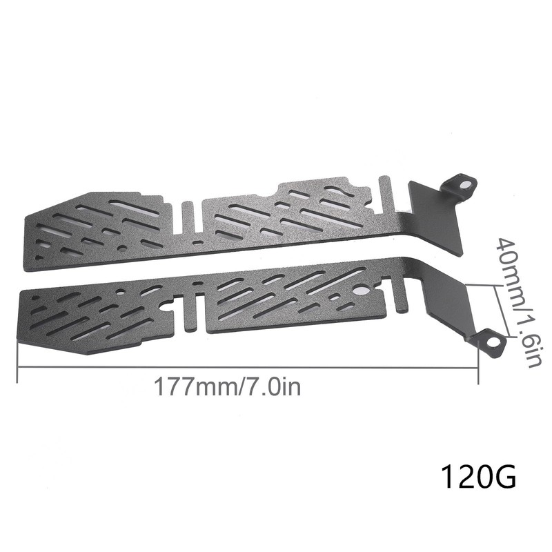 XHSESA Stainless Steel Chassis Protect Armor Skid Plate Guard for