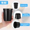 cobee 36 Pack 16 oz Reusable Blank Plastic Cups, Stadium