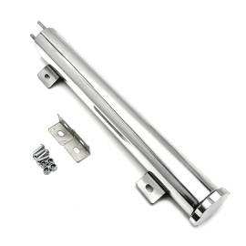 HRC 2" x 13" Overflow Tank Reservoir Universal Hot Rod Chevy Ford Mopar Aluminum Pol