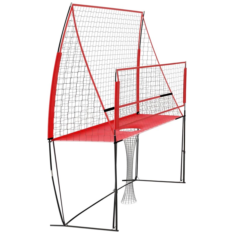 QUEMARQUE Volleyball Training Equipment, 8x11ft Volleyball Practice Net Station with