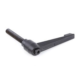 1 x clamping lever handle, adjustable handle, clamping lever hexagonal socket drive, M10 male thread 25-50 mm, adjustable knob handle made of aluminium, clamping lever (M10 x 50) screw